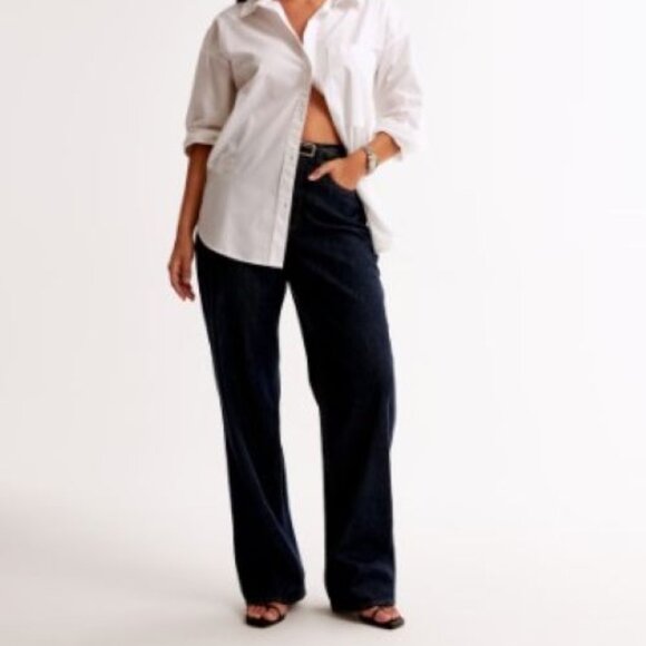 ABERCROMBIE & FITCH Size 28 / 6 The Loose High Rise Curve Love Women's Jeans NWT - Picture 1 of 9